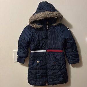 Tommy Hilfiger Black Coat with Logo